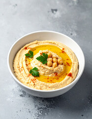 Hummus in a bowl
