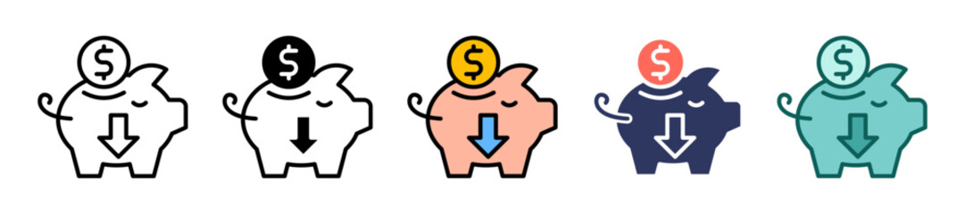 Cost Savings multiple icon