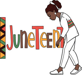 Cartoon vector illustration of a running football player character