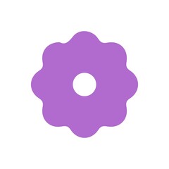 Flower clip art design on plain white transparent isolated background for card, shirt, hoodie, sweatshirt, apparel, tag, mug, icon, poster or badge