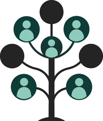 A vector illustration set depicting four seasons trees, ideal for web design and business concepts