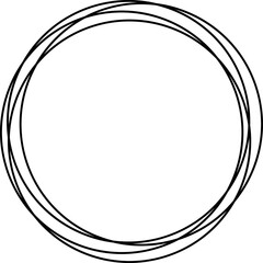 Circle clip art design on plain white transparent isolated background for card, shirt, hoodie, sweatshirt, apparel, tag, mug, icon, poster or badge