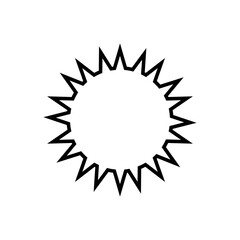 Circle clip art design on plain white transparent isolated background for card, shirt, hoodie, sweatshirt, apparel, tag, mug, icon, poster or badge