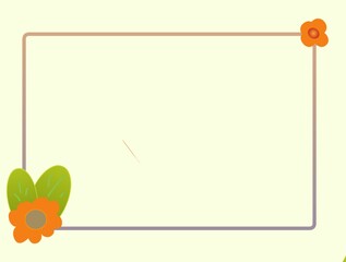 A gentle, light green background with a rectangular frame featuring a subtle gradient from light orange to a muted purple-grey.