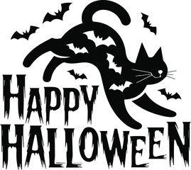 Happy halloween vector illustration