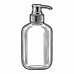 Empty Pump Bottle Dispenser, Soap Bottle Mockup, Hand Soap Packaging