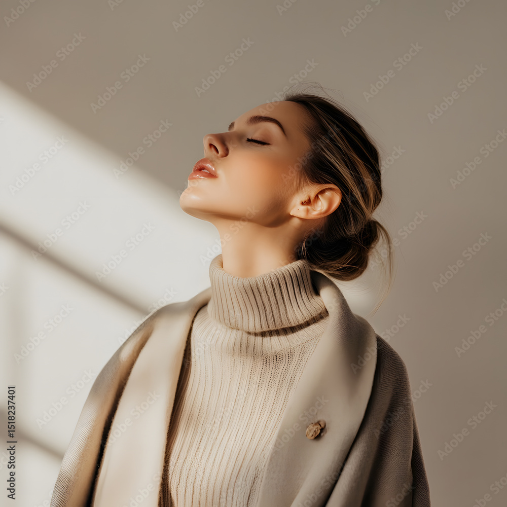 Fototapete professional warm designer profile image crafted minimalist typographic design only no illustrations