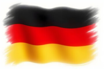 Fototapeta premium german flag in the wind