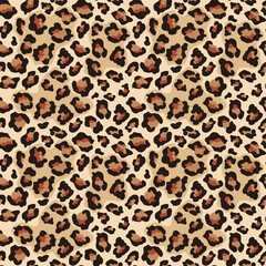 leopard skin pattern vector stylish print seamless background