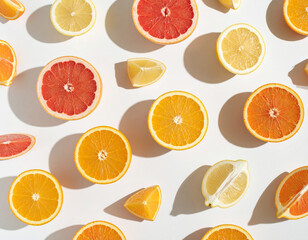Summer citrus fruit still life photograph