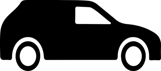 Car clip art design on plain white transparent isolated background for card, shirt, hoodie, sweatshirt, apparel, tag, mug, icon, poster or badge