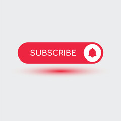 Subscribe Button Design with Bell Icon
