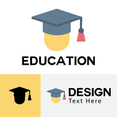 graduation 3D education logo design
