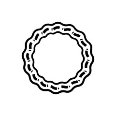 Circle clip art design on plain white transparent isolated background for card, shirt, hoodie, sweatshirt, apparel, tag, mug, icon, poster or badge