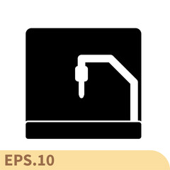 machine icons  symbol vector elements for infographic web