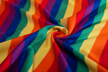 Bandera de LGBT con detalles de tela y muy buena textura ideal para fondos y/o banners