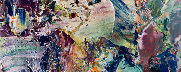 Abstract art background . Hand painting artwork on canvas .