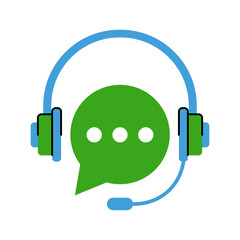 Support icon. Flat color style.