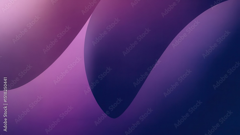 Poster elegant purple gradient background with abstract flowing curves design