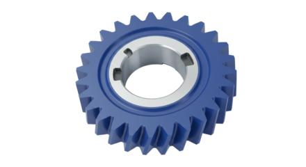 Isolated Blue Gear