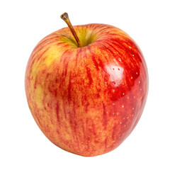 A gala apple isolated on a transparent background