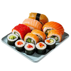 Traditional Japanese sushi, Generative AI	
