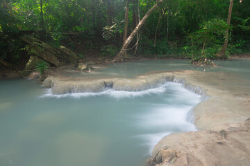 Erawan Waterfall, Erawan National Park in Kanchanaburi, Thailand
