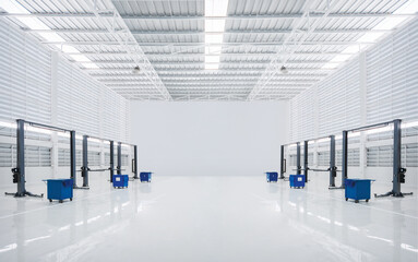 New car repair center, Empty car repair center , car garage ,mechanic service center , auto repair...