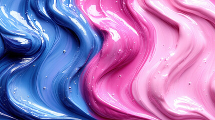 This image features vibrant swirls of blue and pink paint, creating a dynamic and colorful abstract background ideal for various design projects