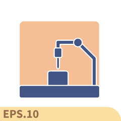 fabrication line icons  symbol vector elements for infographic web