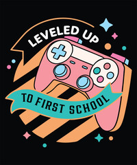 Back to school t-shirt vector, Hello Kindergarten T-Shirt, Kids colorful t-shirt