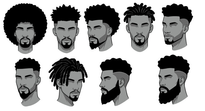 Ten Stylish Black Mens Hairstyles and Beards