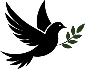 dove with peace sign