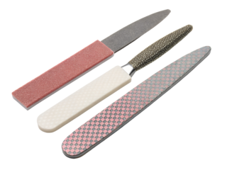 Colorful Nail Files for Manicure Isolated on transparent background, Isolated Png file, Cut-out, Isolate Png, No Background, Isolated object