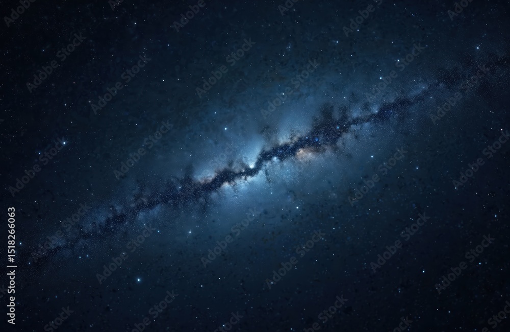 Poster deep space background with star nebula cosmos texture. black, blue, dark field with deep fantasy. gr