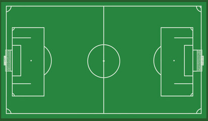 football field with green background, soccer field