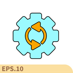 process icons  symbol vector elements for infographic web