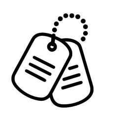 Minimalist Dog Tags