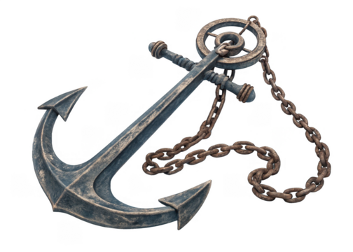 anchor on a isolated transparent background