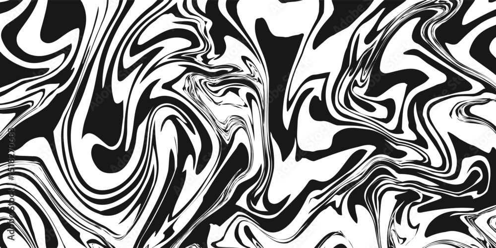 Aufkleber abstract vector background of waves. 3d optical illusion- line art.