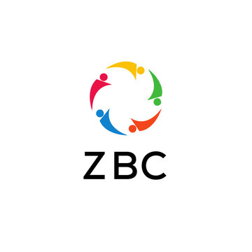 ZBC Letter logo white background