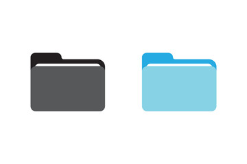 Folders icon collection. Documents in folders. File folder vector icon set