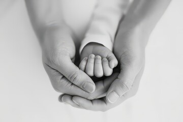 Minimalist Monochrome Embrace