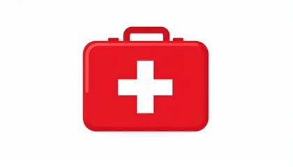 Obraz premium Red First Aid Kit Icon