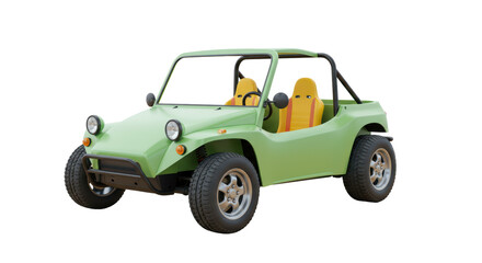 Isolated Green Dune Buggy