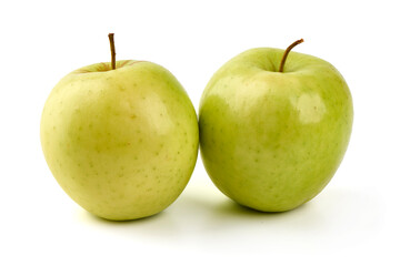 Granny smith apples, isolated on white background