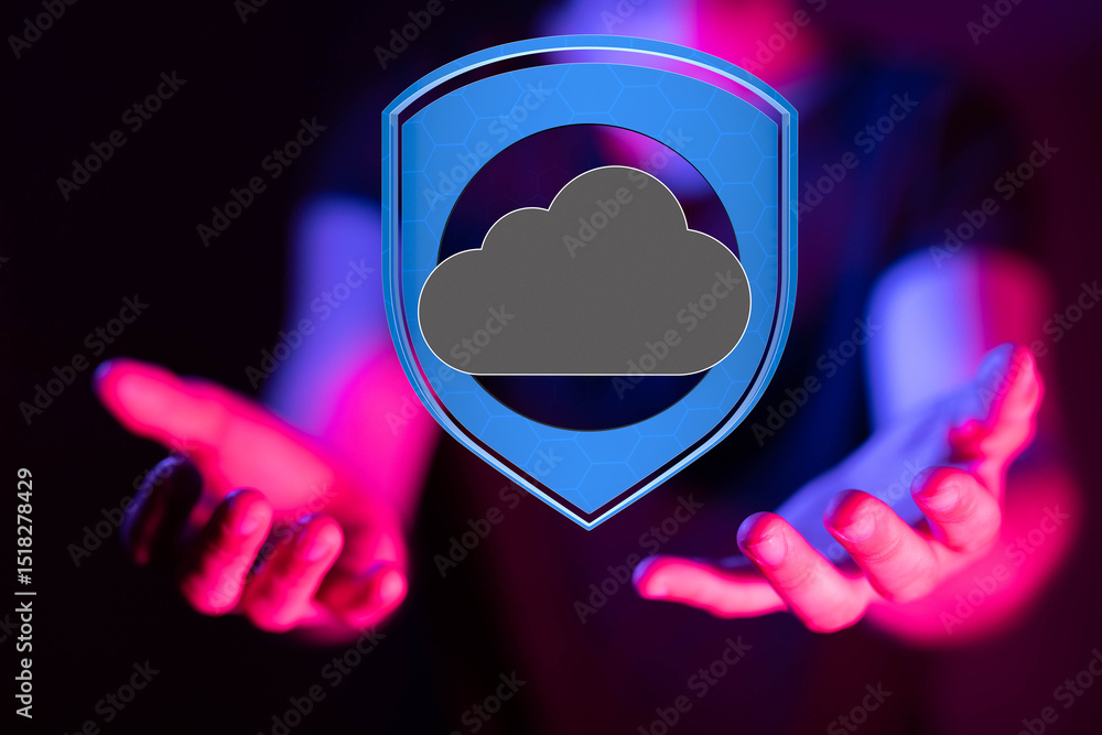 Aufkleber Safeguard your data with robust cloud security.  High-level encryption and protection.