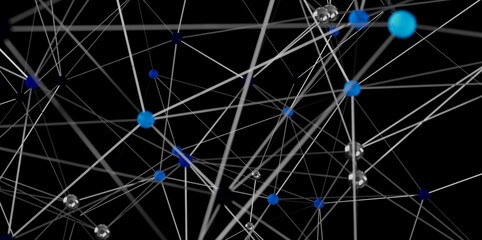 Stock photo of a complex network, ideal for technology, connection, and global communication...