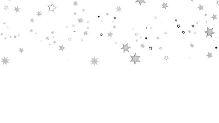 Obraz premium An abstract image featuring white stars scattered against a black background. The stars are arranged in a random pattern, creating a sense of movement and energy.