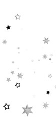 A dark background with scattered white stars that twinkle and shine